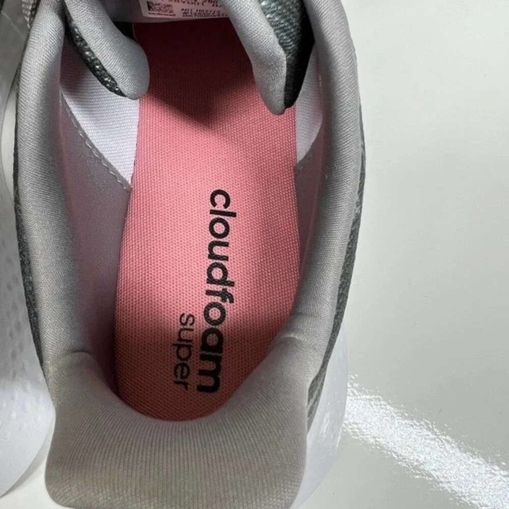 Adidas Cloudfoam PureMotion Women's Athletic Running Sneaker Camo Gray-Pink 11